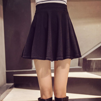 Mini Elastic Pleated Skirt