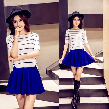 Mini Elastic Pleated Skirt