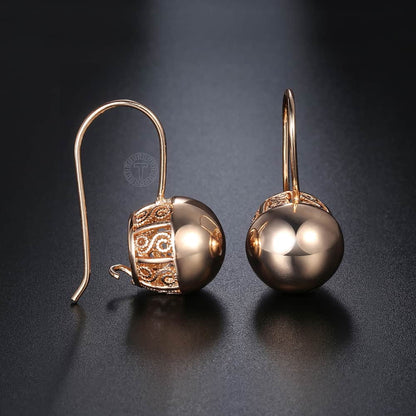 Women Cut Out Ball Earrings