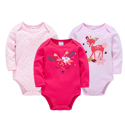 Baby 3-6PCS Cotton Long Sleeve Bodysuit