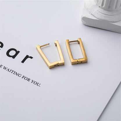 Square Hoop Dangle Earring