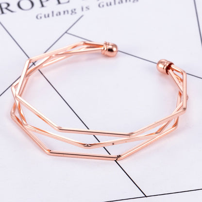 Alloy Arrow Link Twist Bracelet