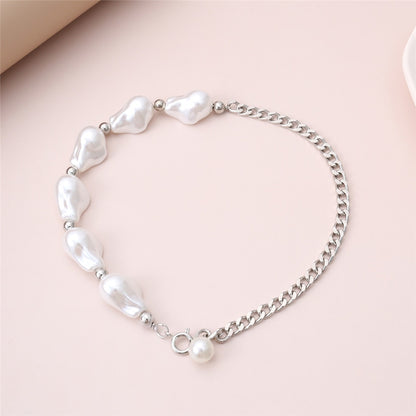 Pearl Pendant Choker Necklace