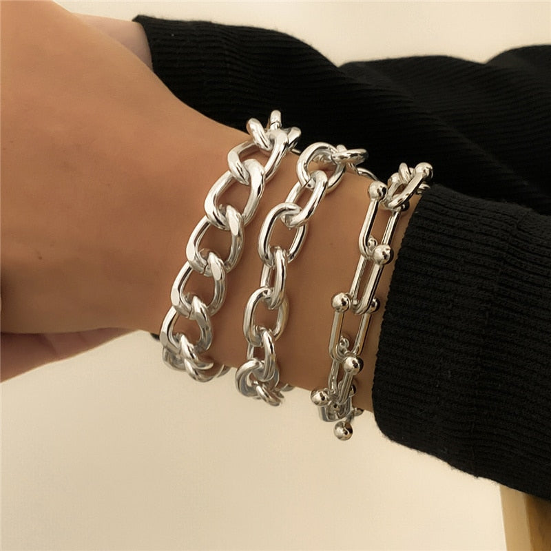 Heavy Metal Bangle Bracelet