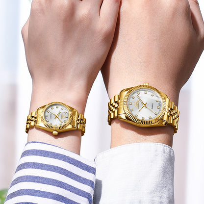 Rhinestone Quartz Waterproof Wristwatches