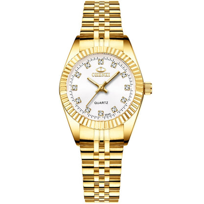 Rhinestone Quartz Waterproof Wristwatches