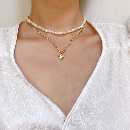 Pearl Flower Bow-knot Choker Necklace