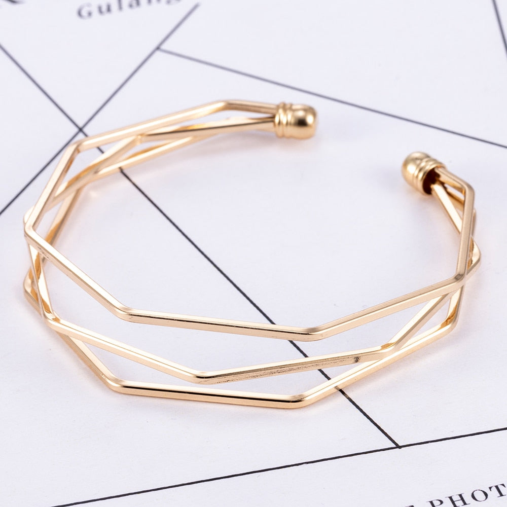 Alloy Arrow Link Twist Bracelet