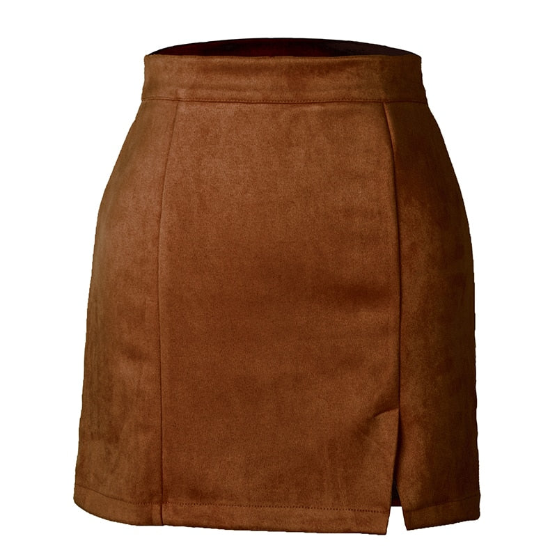 Slim Mini High Waist Casual Solid Bodycon Skirts