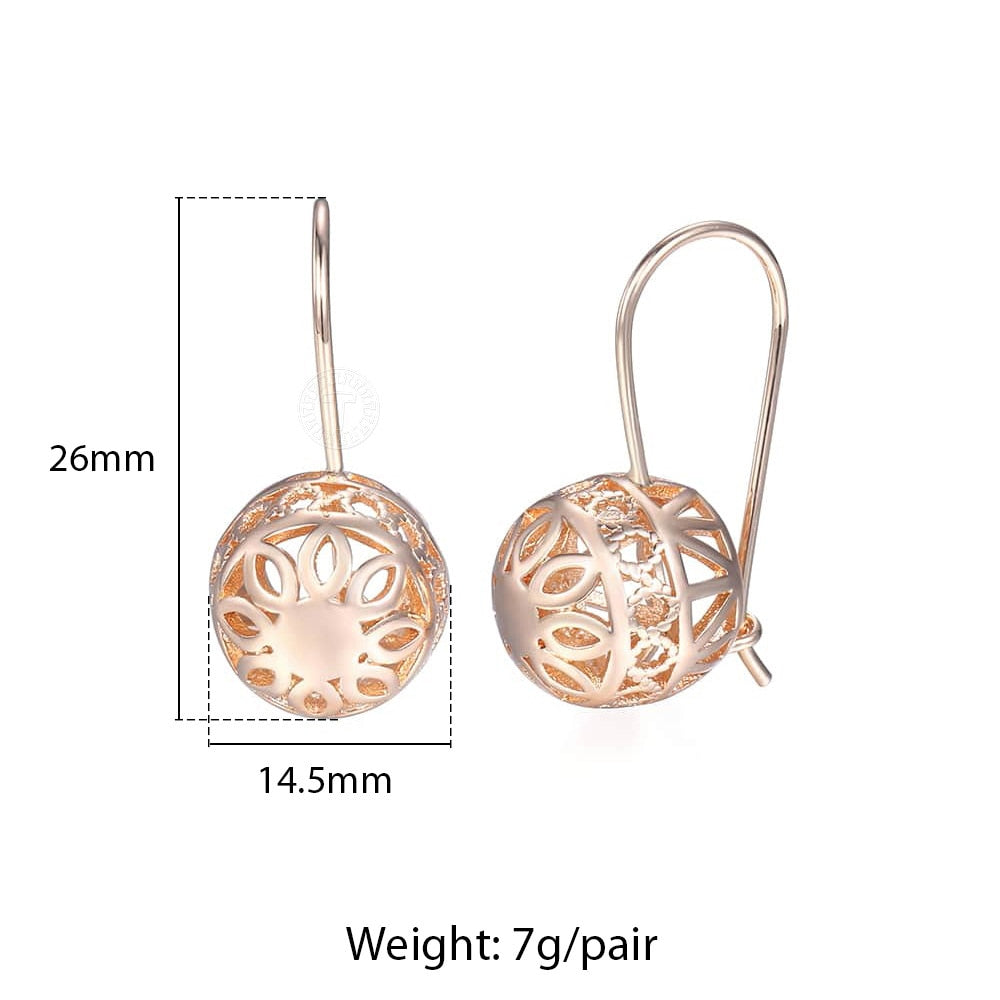 Women Cut Out Ball Earrings