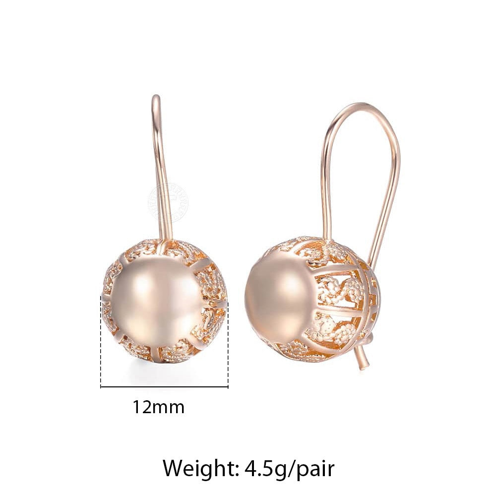 Women Cut Out Ball Earrings