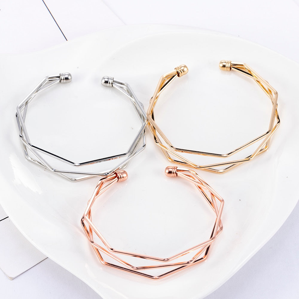 Alloy Arrow Link Twist Bracelet