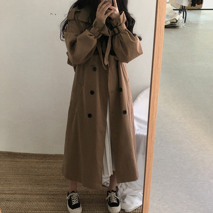 Long Loose Trench Casual Overcoat