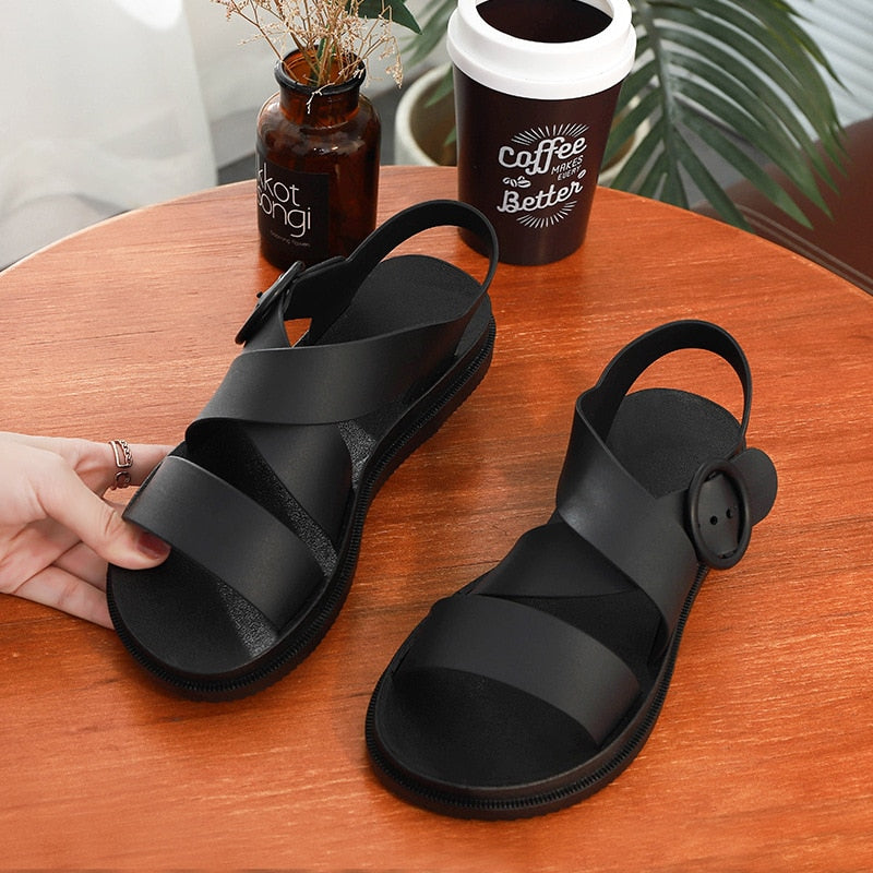 Women Open-toed Soft Jelly Sandals