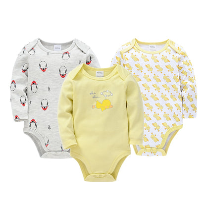 Baby 3-6PCS Cotton Long Sleeve Bodysuit