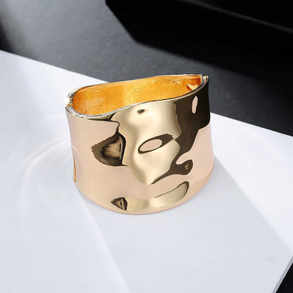 Punk Hiphop Wide Asymmetric Bangles