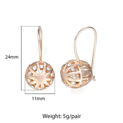 Women Cut Out Ball Earrings