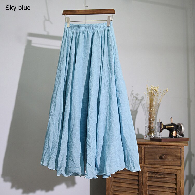 Casual Elastic Waist 2 Layers Skirts