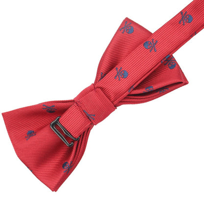 Men Casual Slim Skull Tie