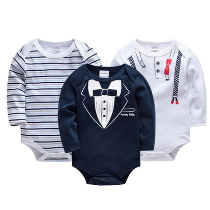 Baby 3-6PCS Cotton Long Sleeve Bodysuit