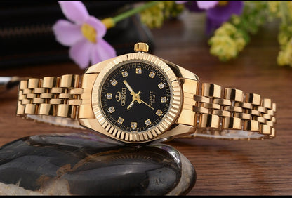 Rhinestone Quartz Waterproof Wristwatches