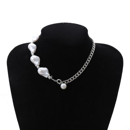 Pearl Pendant Choker Necklace