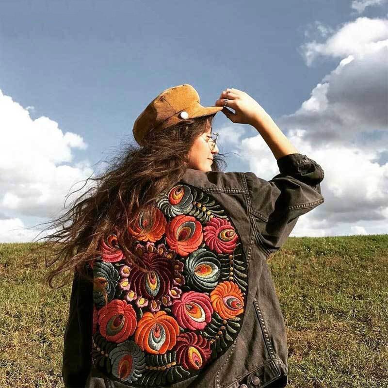 Oversized Multi Floral Casual Jacket