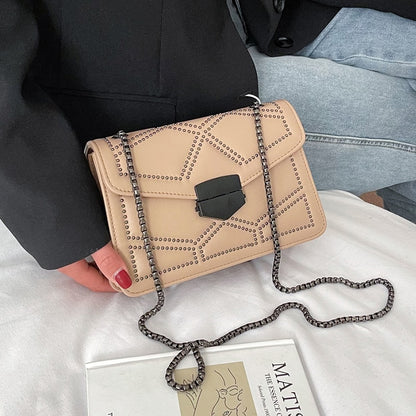 Rivet Chain Small Crossbody Bag