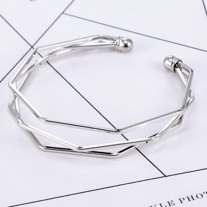 Alloy Arrow Link Twist Bracelet