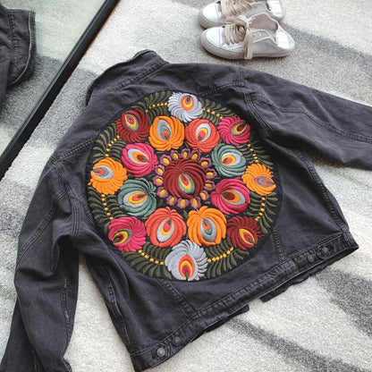 Oversized Multi Floral Casual Jacket