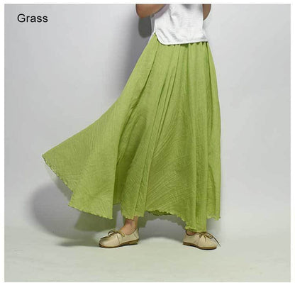 Casual Elastic Waist 2 Layers Skirts