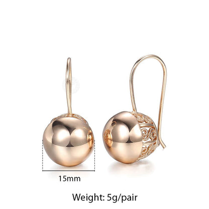 Women Cut Out Ball Earrings