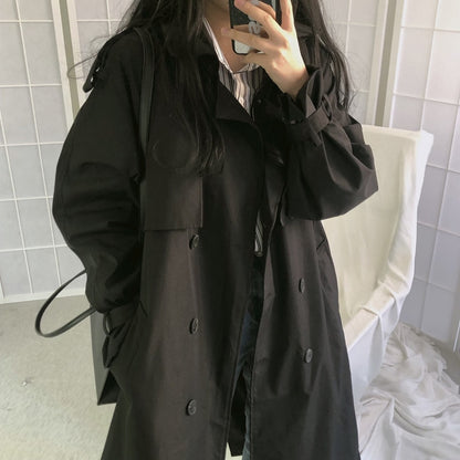 Long Loose Trench Casual Overcoat