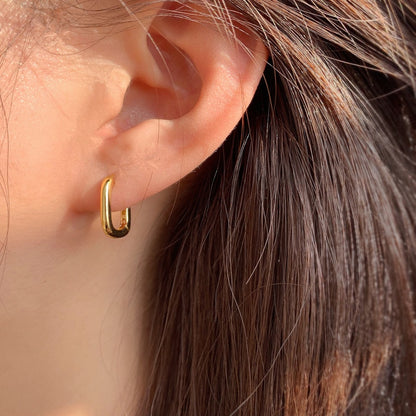 Square Hoop Dangle Earring