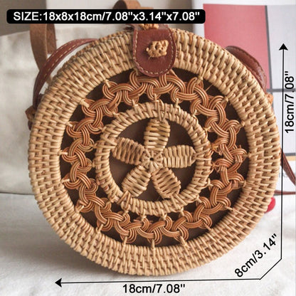 Square Round Mulit Style Straw Bag