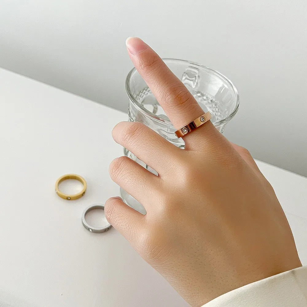 Stainless Steel Love Ring