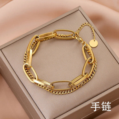 Double Thick Bracelet