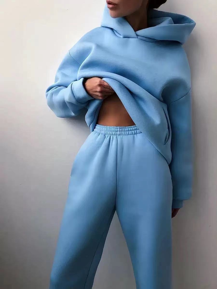 Winter Two Piece Sets Oversized Tracksuit