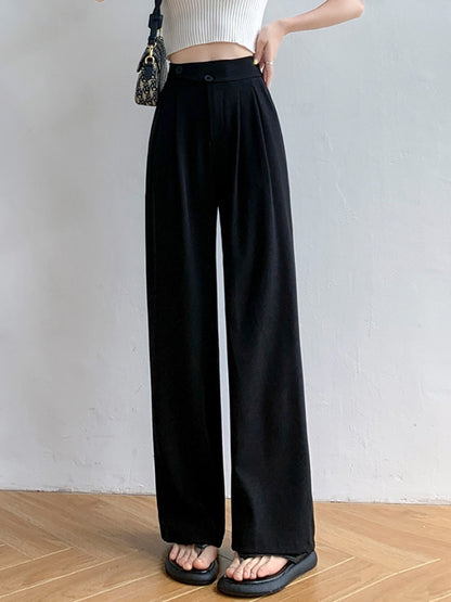 Casual High Waist Wide Leg Pants