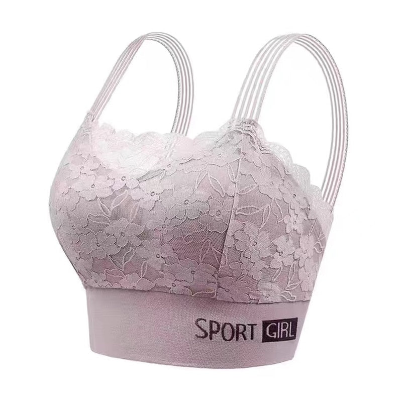 Lace Breathable Sports Bra