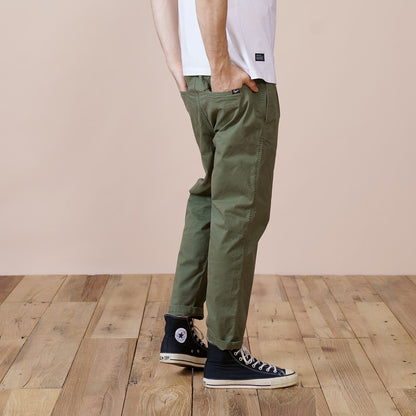 Men Casual Loose Tapered Ankle-length Pants