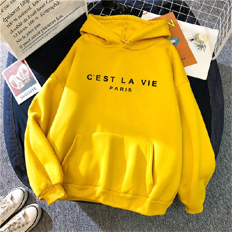 Women Streetwear Letter print Hoodie