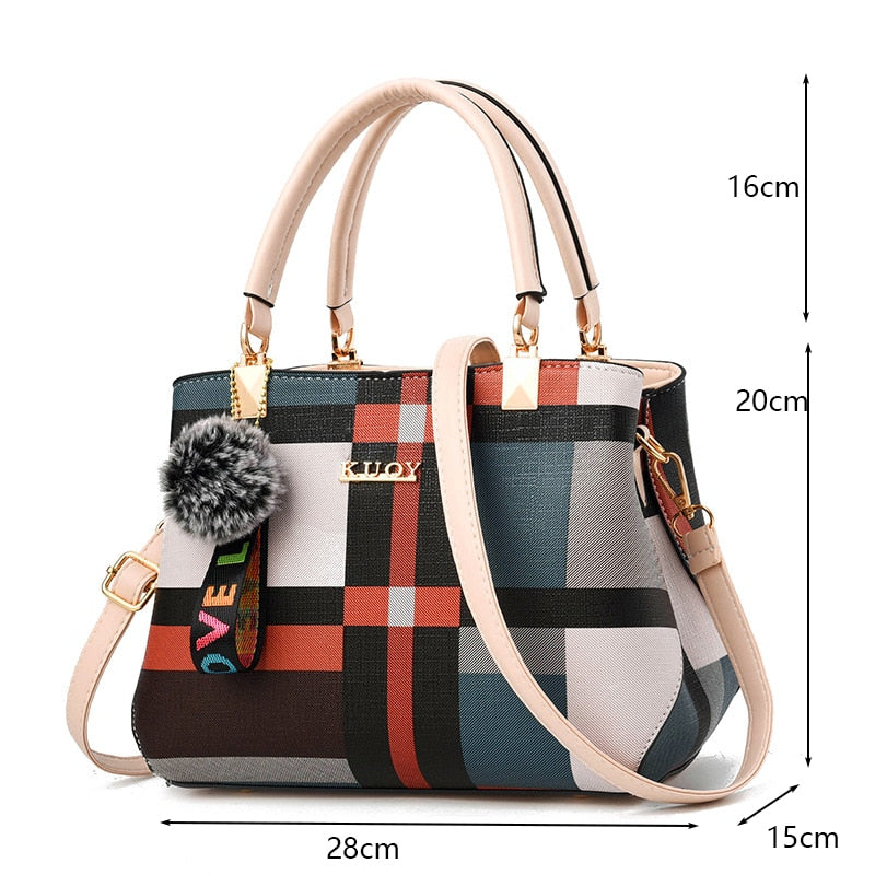 PU Leather Casual Tote Bag