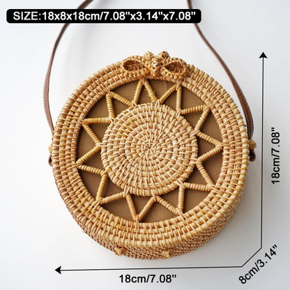 Square Round Mulit Style Straw Bag