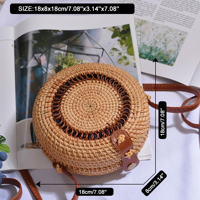 Square Round Mulit Style Straw Bag