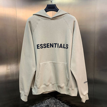 Reflective Letter Printing Fleece Oversized Hoodie