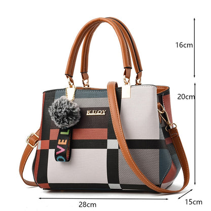 PU Leather Casual Tote Bag