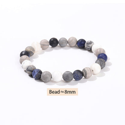 Natural Stone Eight Planets Bead Bracelet