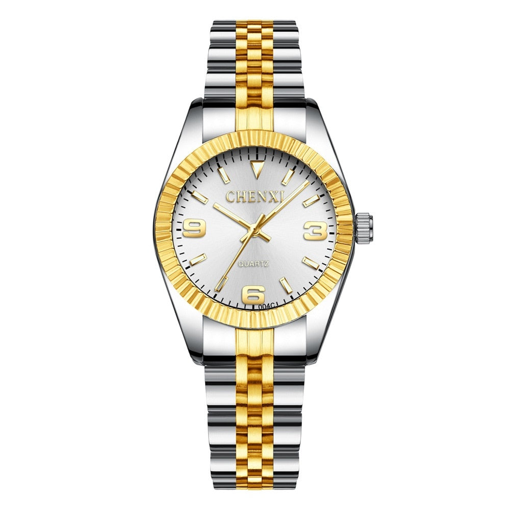 Rhinestone Quartz Waterproof Wristwatches