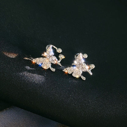 Leaf Butterfly Clip Earrings Without Piercing